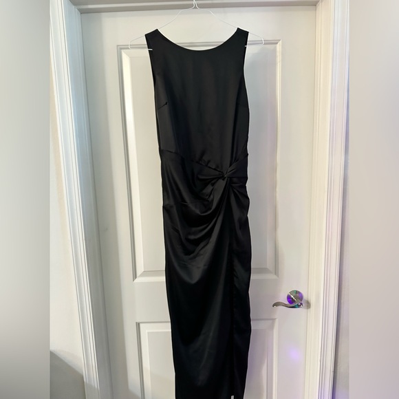 Abercrombie, size M, black satin dresss - Picture 1 of 7